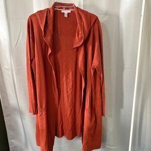 Isaac Mizrahi Rust Cardigan Sweater